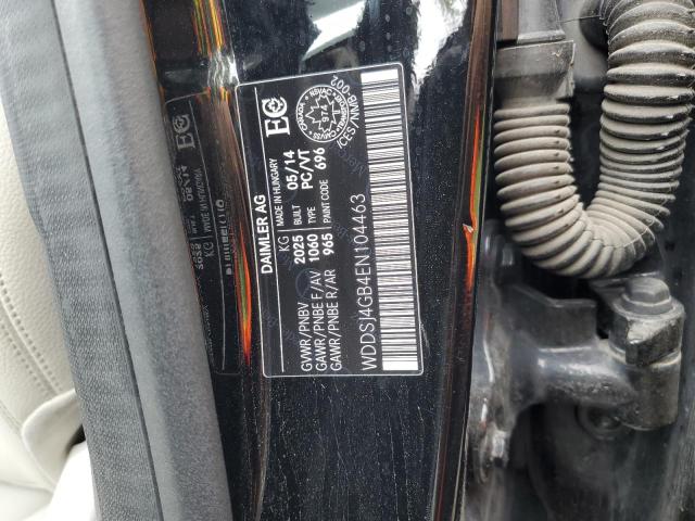 WDDSJ4GB4EN104463 - 2014 MERCEDES-BENZ CLA 250 4MATIC BLACK photo 12