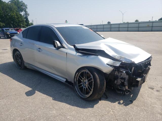 JN1EV7AR7JM441411 - 2018 INFINITI Q50 LUXE SILVER photo 4