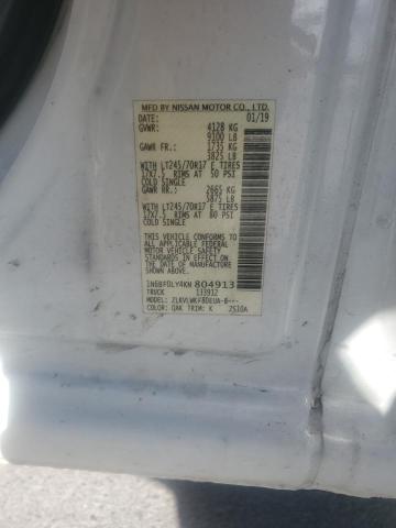 1N6BF0LY4KN804913 - 2019 NISSAN NV 2500 S Weiß Foto 13