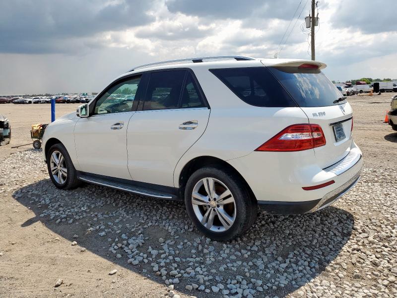 4JGDA5JB1FA550687 - 2015 MERCEDES-BENZ ML 350 WHITE photo 2