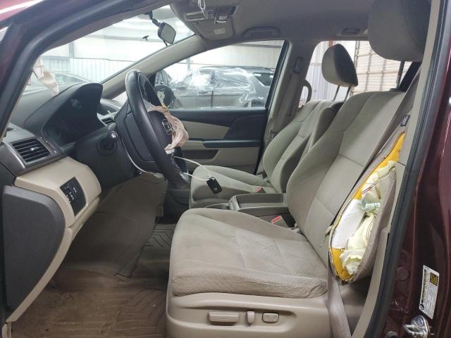 5FNRL5H43FB110201 - 2015 HONDA ODYSSEY EX BURGUNDY photo 7