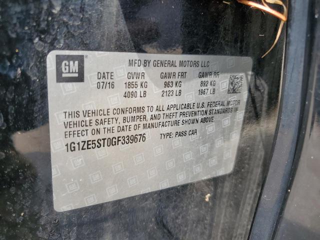 1G1ZE5ST0GF339676 - 2016 CHEVROLET MALIBU LT BLACK photo 13