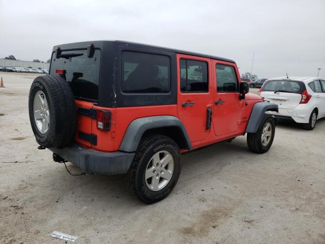 1C4BJWDG6DL563669 - 2013 JEEP WRANGLER U SPORT Червоний фото 3