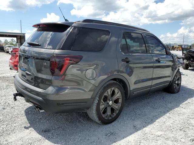 1FM5K8GT3JGA95950 - 2018 FORD EXPLORER SPORT Gris photo 3