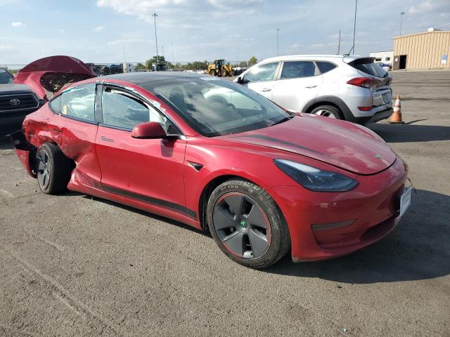 5YJ3E1EA5PF654414 - 2023 TESLA MODEL 3 أحمر صورة 4