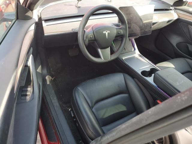 5YJ3E1EA5PF654414 - 2023 TESLA MODEL 3 أحمر صورة 8