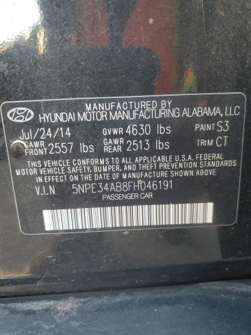 5NPE34AB8FH046191 - 2015 HYUNDAI SONATA SPORT 黑色 照片 13