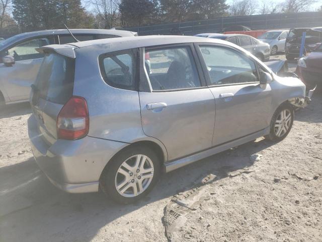 JHMGD38698S041058 - 2008 HONDA FIT SPORT SILVER photo 3