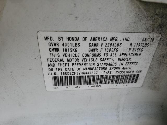 19UDE2F32HA005627 - 2017 ACURA ILX BASE WATCH PLUS WHITE photo 13