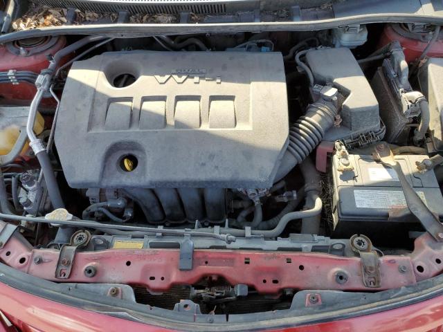 2T1BU4EE7CC868919 - 2012 TOYOTA CORROLA BASE RED photo 11