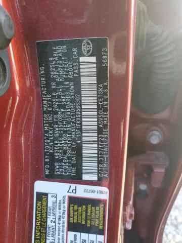 4T1BF1FKXGU566302 - 2016 TOYOTA CAMRY LE RED photo 12