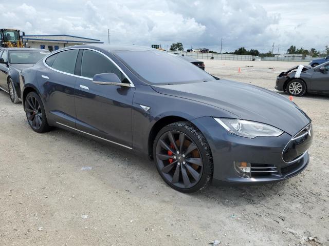 5YJSA1H28EFP66178 - 2014 TESLA MODEL S 灰色 照片 4