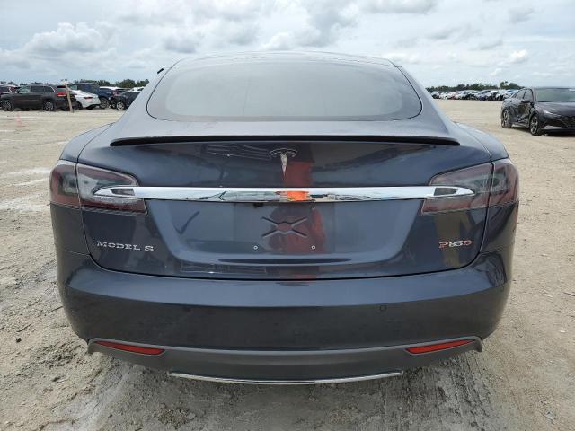 5YJSA1H28EFP66178 - 2014 TESLA MODEL S GRAY photo 6