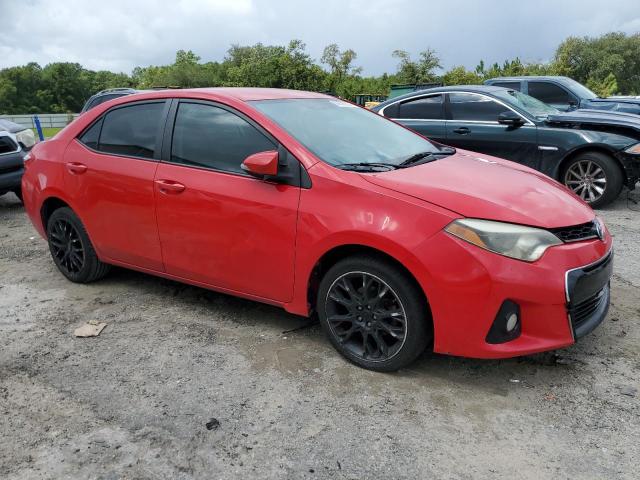 2T1BURHEXGC482879 - 2016 TOYOTA COROLLA L RED photo 4