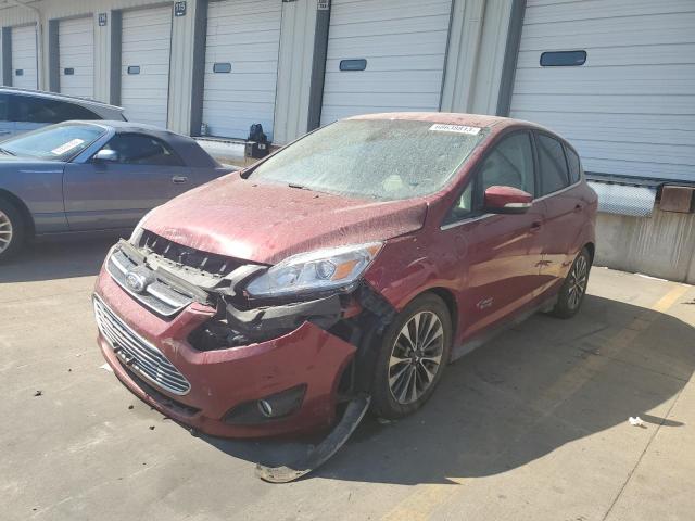 1FADP5FU2HL115834 - 2017 FORD C-MAX TITANIUM BURGUNDY photo 1