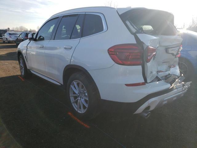 5UXTR9C51KLD92519 - 2019 BMW X3 XDRIVE30I WHITE photo 2