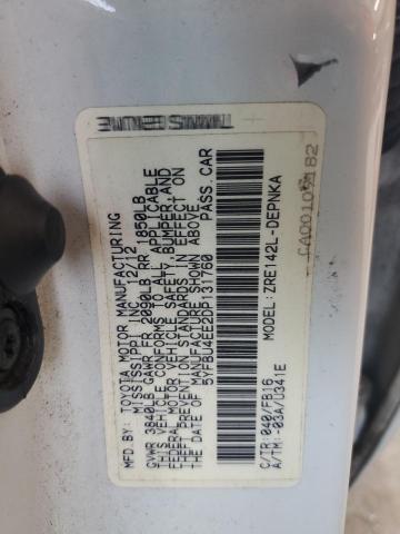 5YFBU4EE2DP131760 - 2013 TOYOTA COROLLA BASE Ağ foto 12