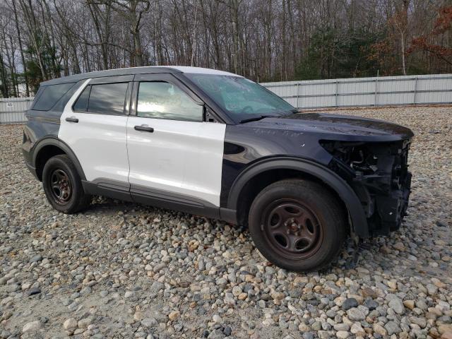 1FM5K8AB1NGA55209 - 2022 FORD EXPLORER POLICE INTERCEPTOR TWO TONE photo 4
