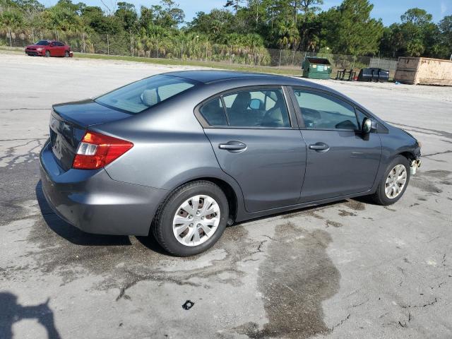 19XFB2F51CE089527 - 2012 HONDA CIVIC LX ნაცრისფერი ფოტო 3