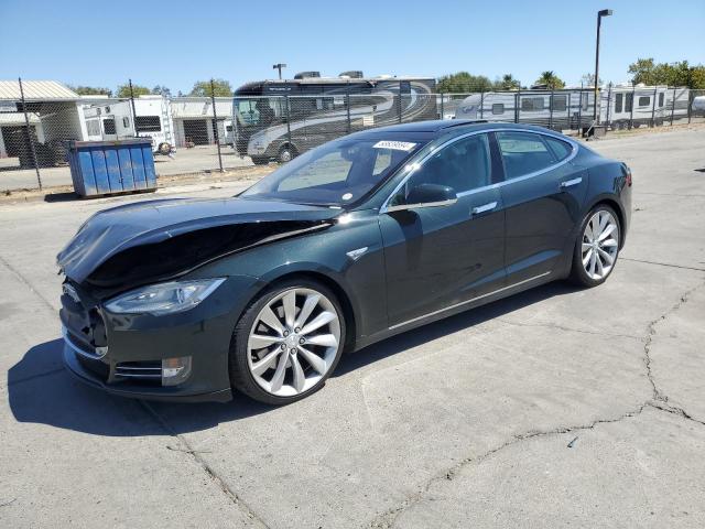 5YJSA1DP3DFP15798 - 2013 TESLA MODEL S 绿色 照片 1
