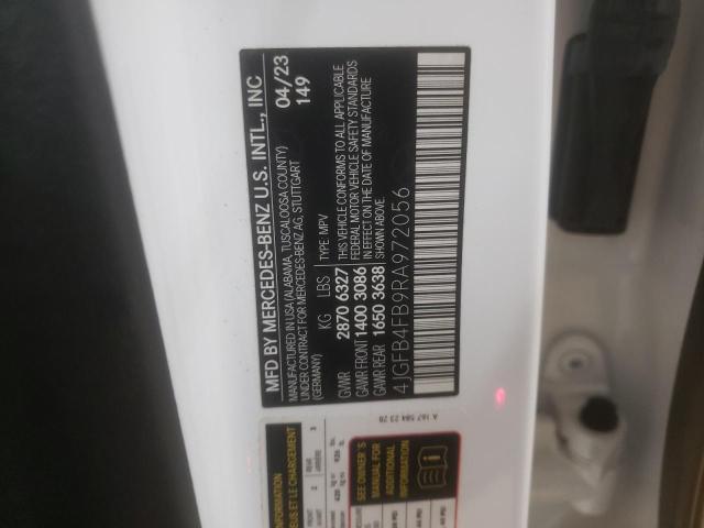 4JGFB4FB9RA972056 - 2024 MERCEDES-BENZ GLE 350 4MATIC WHITE photo 13