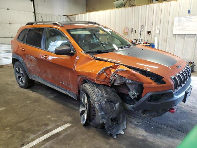 1C4PJMBS0EW294537 - 2014 JEEP CHEROKEE TRAILHAWK ORANGE photo 4