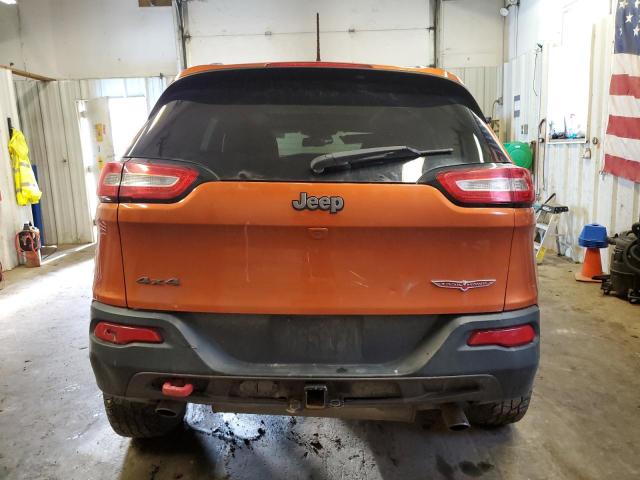 1C4PJMBS0EW294537 - 2014 JEEP CHEROKEE TRAILHAWK ORANGE photo 6