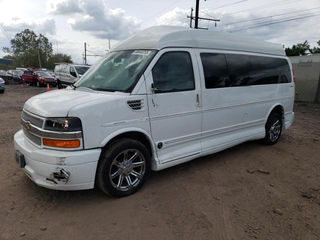 1GBWGLCG6E1119502 - 2014 CHEVROLET EXPRESS G2 3LT WHITE photo 1