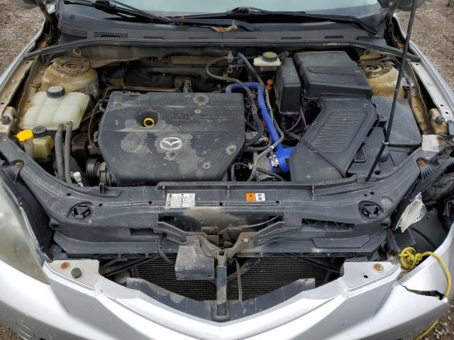 JM1BK34F081113651 - 2008 MAZDA 3 I SILVER photo 11
