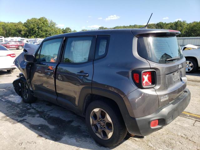 ZACCJBAT7GPD06048 - 2016 JEEP RENEGADE SPORT GRAY photo 2