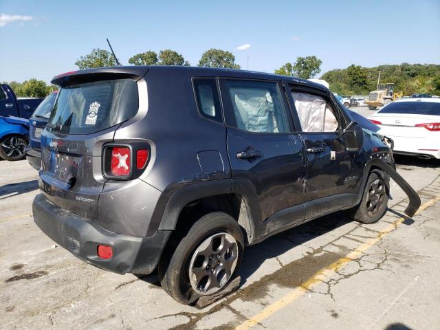 ZACCJBAT7GPD06048 - 2016 JEEP RENEGADE SPORT GRAY photo 3