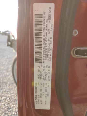 1D7RV1CT1AS186390 - 2010 DODGE RAM 1500 RED photo 12