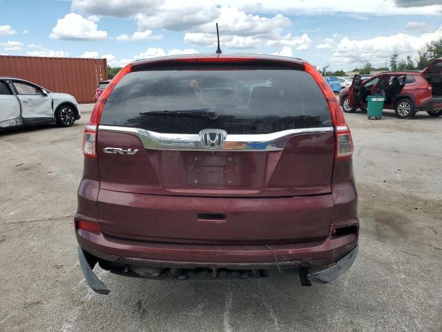 2HKRM3H5XFH514706 - 2015 HONDA CR-V EX BURGUNDY photo 6