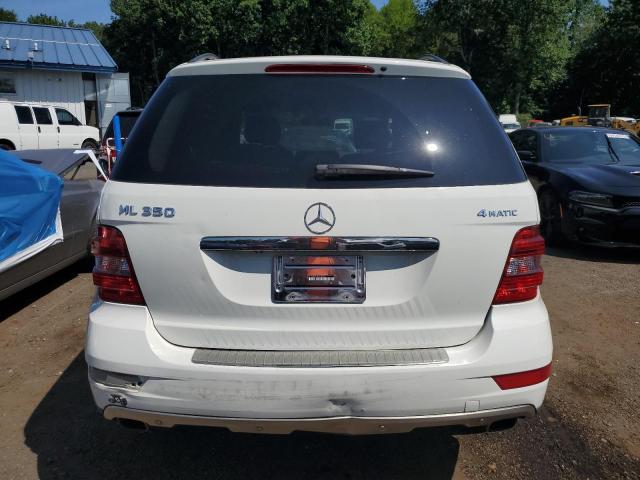 4JGBB8GB5BA674940 - 2011 MERCEDES-BENZ ML 350 4MATIC WHITE photo 6