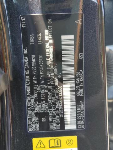 2T2BZMCA8HC133600 - 2017 LEXUS RX 350 BASE BLACK photo 13