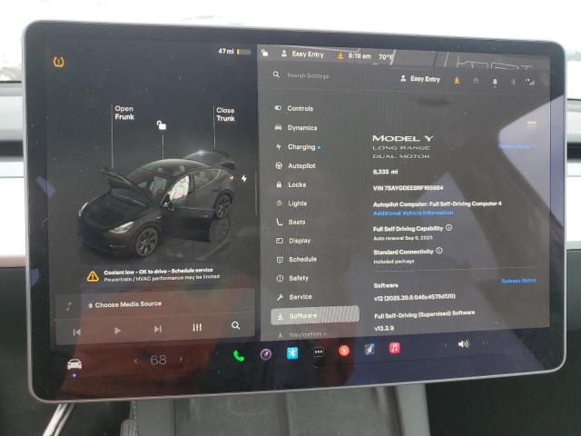 7SAYGDEE8RF165984 - 2024 TESLA MODEL Y Beyaz fotoğraf 9