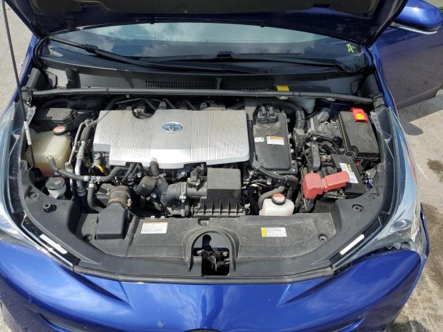 JTDKBRFU4G3509745 - 2016 TOYOTA PRIUS BLUE photo 11