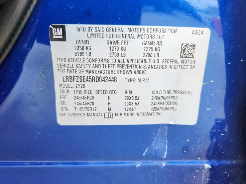 LRBFZSE45RD042448 - 2024 BUICK ENVISION AVENIR Blau Foto 13