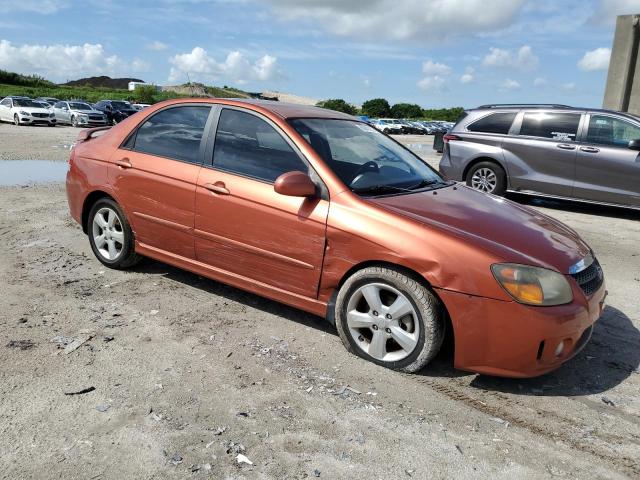 KNAFE222395027308 - 2009 KIA SPECTRA EX ORANGE photo 4