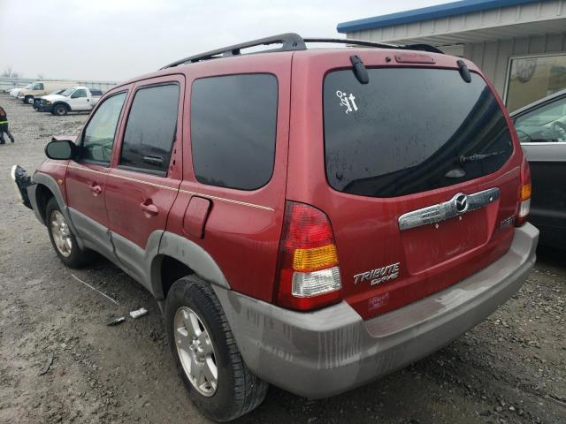 4F2YU06191KM62666 - 2001 MAZDA TRIBUTE DX RED photo 2