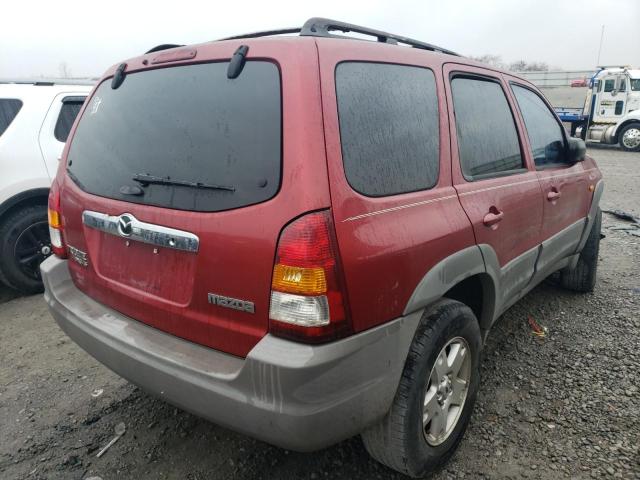 4F2YU06191KM62666 - 2001 MAZDA TRIBUTE DX RED photo 3