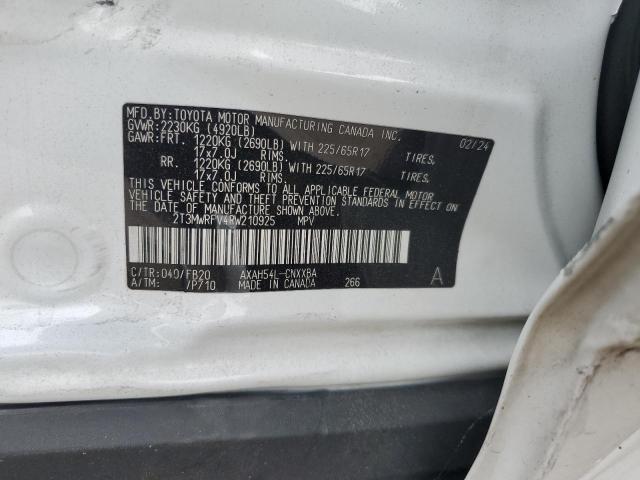 2T3MWRFV4RW210925 - 2024 TOYOTA RAV4 LE Ақ фото 13