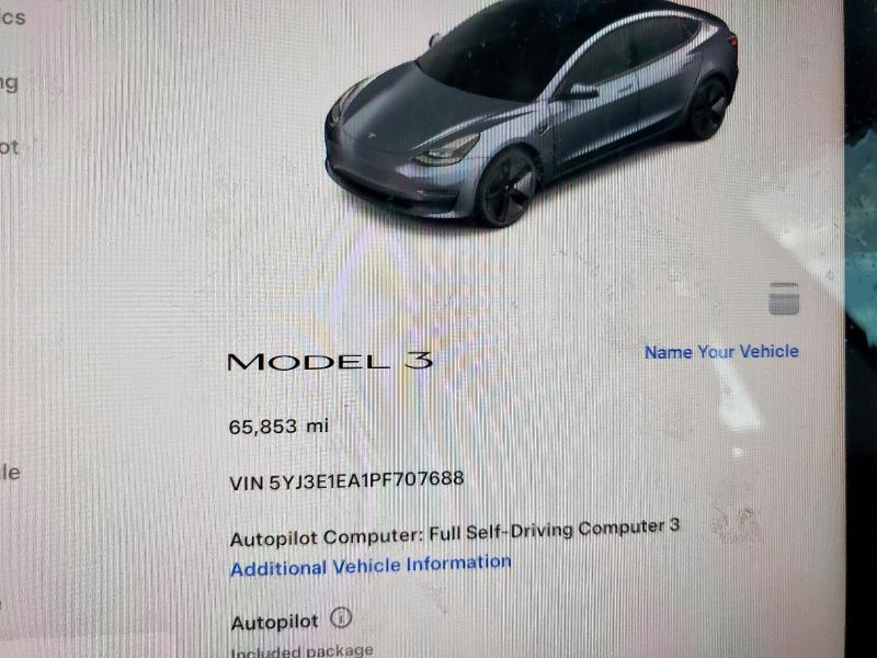 5YJ3E1EA1PF707688 - 2023 TESLA MODEL 3 石墨色 照片 9