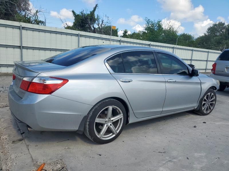 1HGCR2F5XFA061989 - 2015 HONDA ACCORD SPORT GRAY photo 3