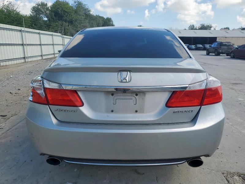 1HGCR2F5XFA061989 - 2015 HONDA ACCORD SPORT GRAY photo 6