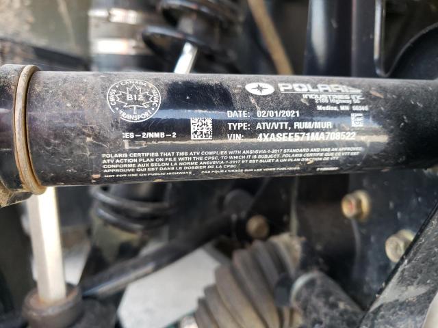 4XASEE571MA708522 - 2021 POLARIS SPORTSMAN 570 EPS 绿色 照片 10