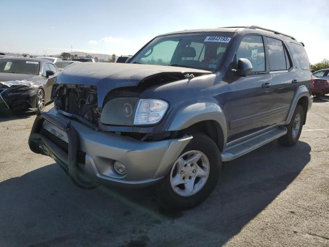 5TDBT44A52S084245 - 2002 TOYOTA SEQUOIA SR5 BLUE photo 1