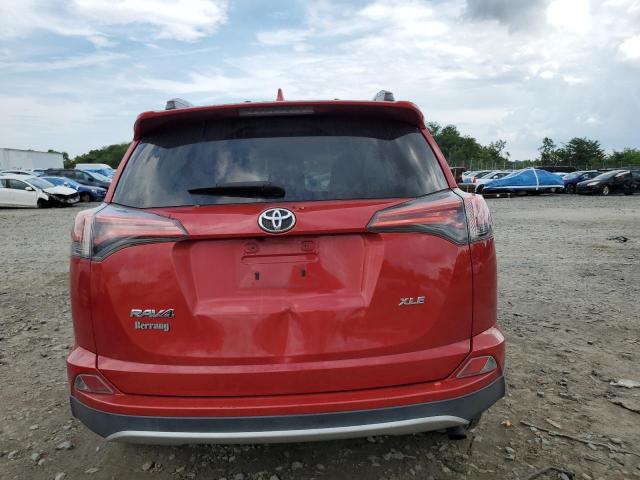 2T3WFREV1GW254288 - 2016 TOYOTA RAV4 XLE RED photo 6