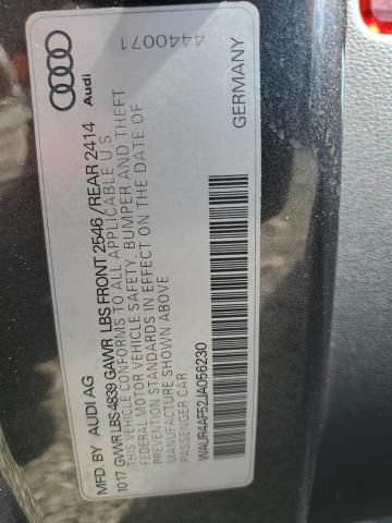 WAUR4AF52JA056230 - 2018 AUDI S5 PRESTIGE GRAY photo 13