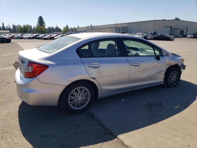 2HGFB2F53CH567193 - 2012 HONDA CIVIC LX ვერცხლისფერი ფოტო 3